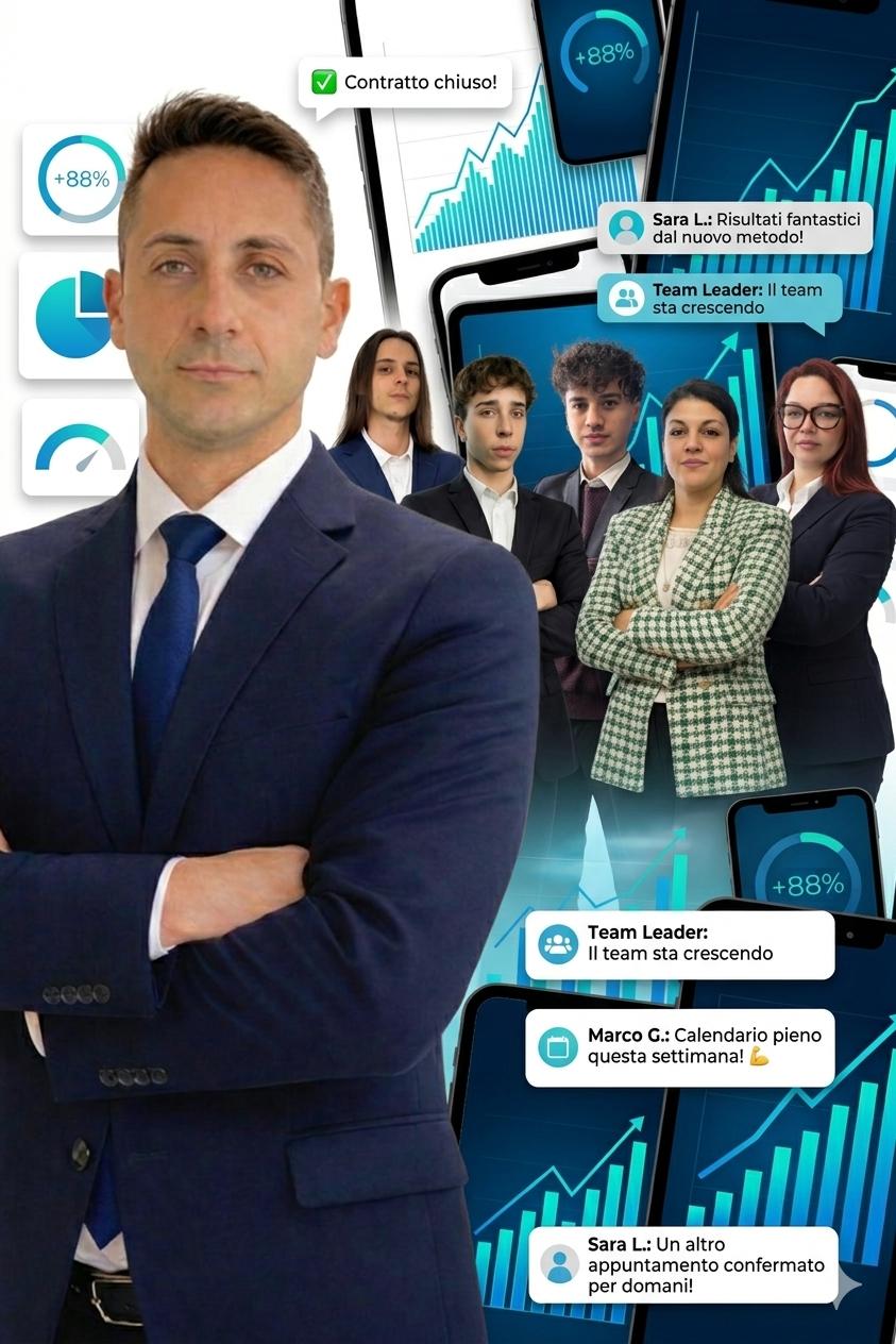 Alessio Castronovo e il team